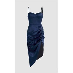 Illusion Ruched Midi Dress